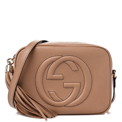 Gucci Pebbled Calfskin Small Soho Disco Bag Camelia 1 of 9