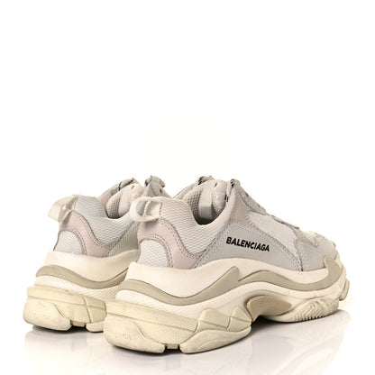 Balenciaga Fabric Mesh Womens Triple S Sneakers 36 White 4 of 9