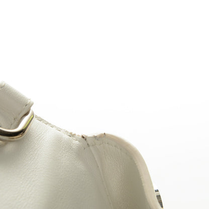 Christian Dior Smooth Calfskin Bi-Color Small Be Dior Flap White Black 12 of 12