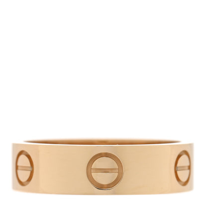 Cartier 18K Yellow Gold 5.5mm LOVE Ring 56 7.5 1 of 7