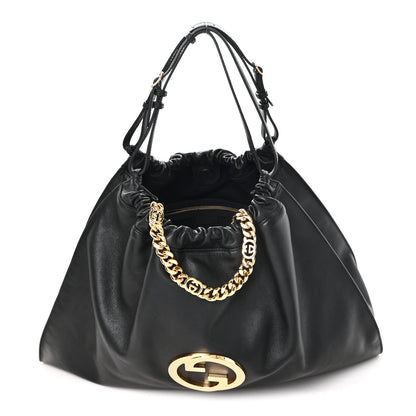 Gucci Calfskin Large Blondie Tote  Black 1 of 8