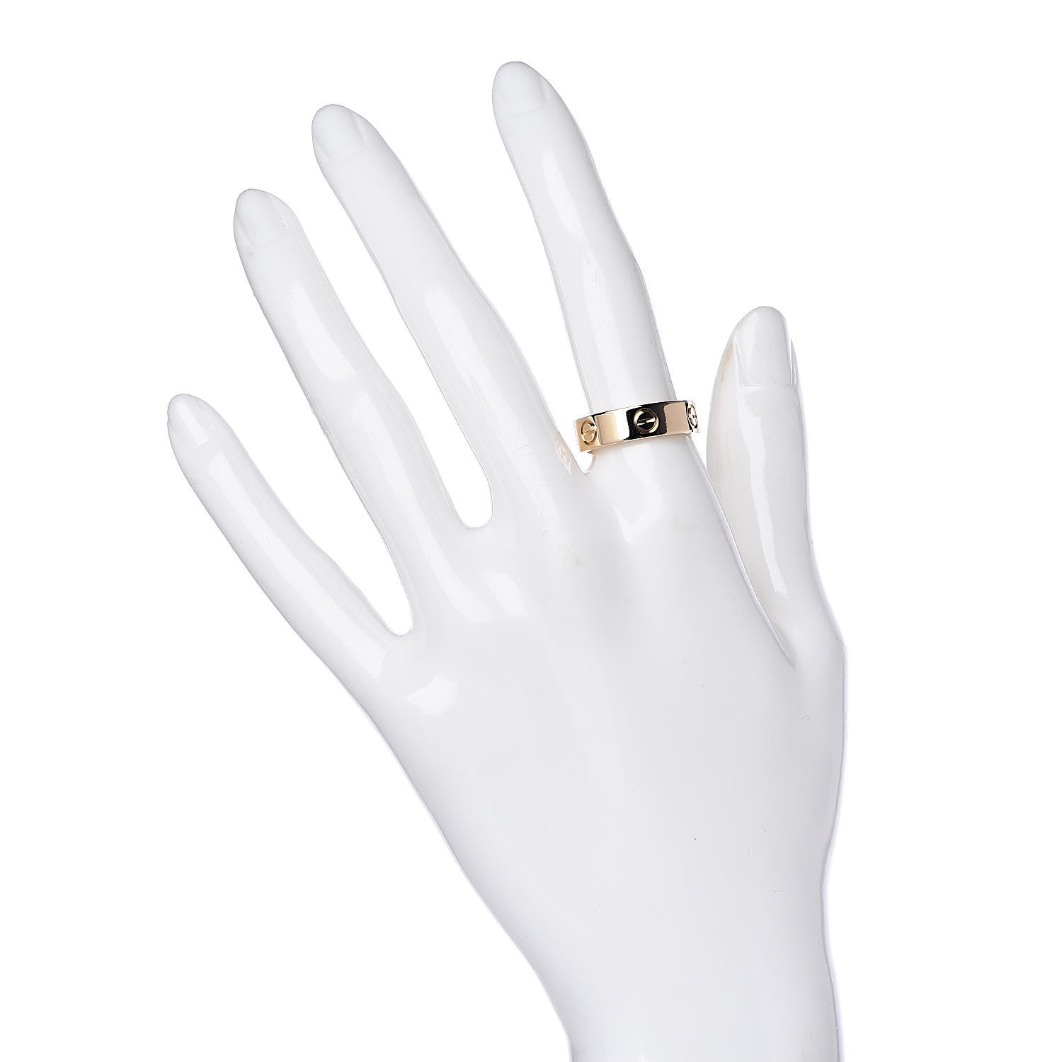 Cartier 18K Yellow Gold 5.5mm LOVE Ring 54 6.75 2 of 4