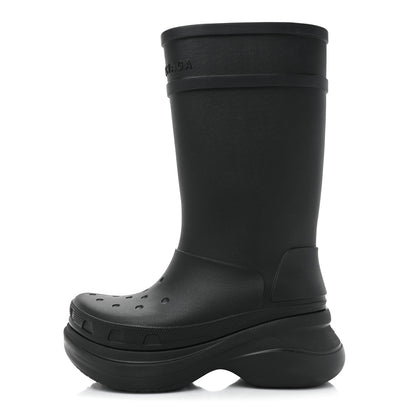 Balenciaga X CROCS Rubber Womens Rain Boots 40 Black 1 of 11