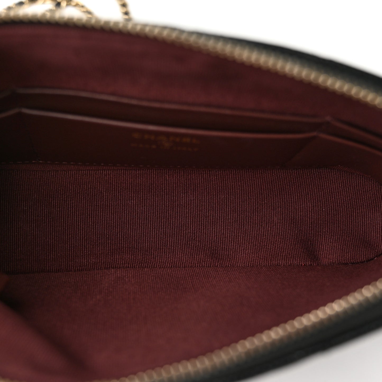 Caviar Quilted Classic Clutch With Chain Black