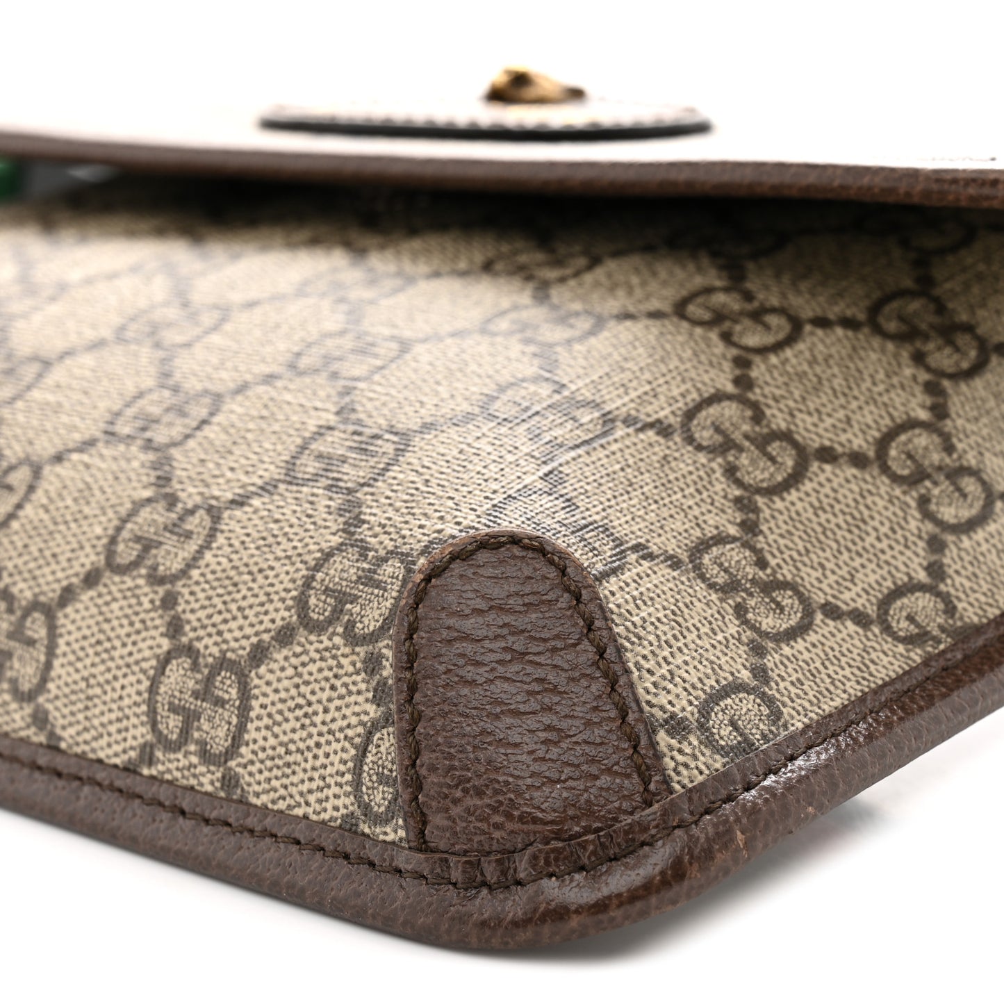 GG Supreme Monogram Neo Vintage Web Belt Bag Brown