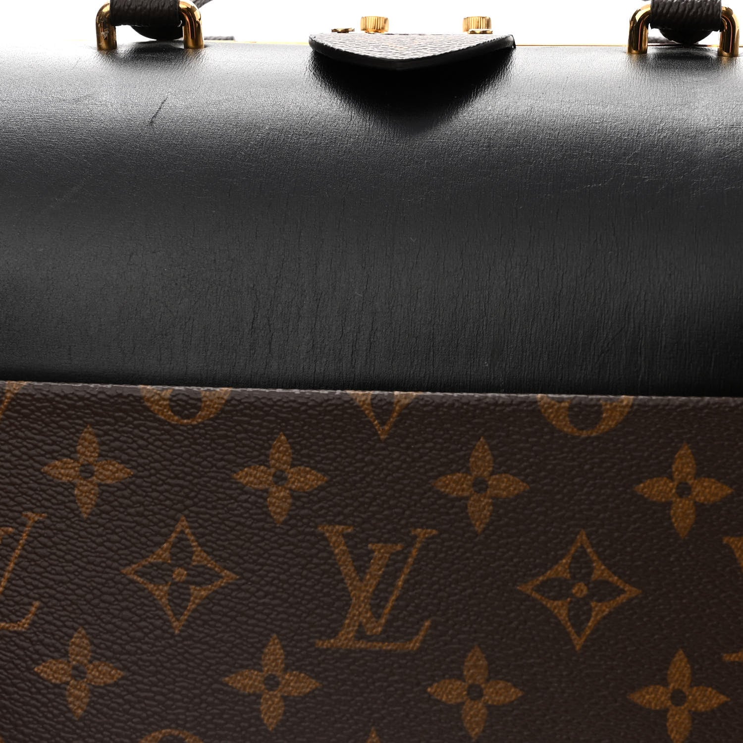 Louis Vuitton Calfskin Monogram Speedy Doctor 25 Black 12 of 14