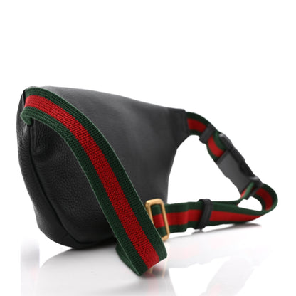 Gucci Grained Calfskin Small Logo Belt Bag Black 3 of 9
