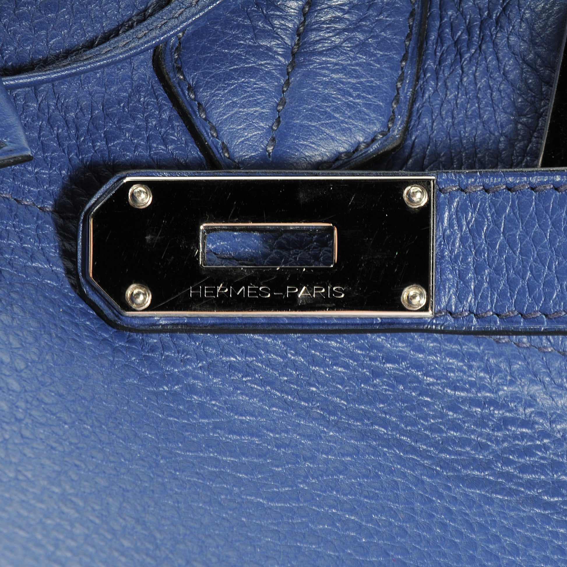 Hermes Taurillon Clemence JPG Birkin 42 Bleu Saphir 5 of 9