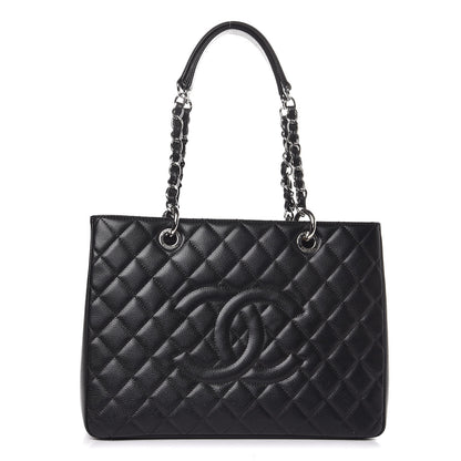 Chanel Caviar Quilted Grand Shopping Tote GST Black 1 of 9