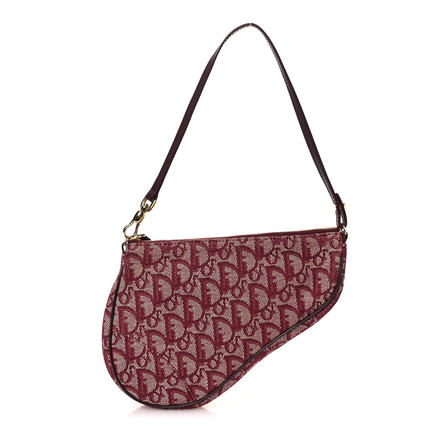 Monogram Mini Saddle Pochette Burgundy
