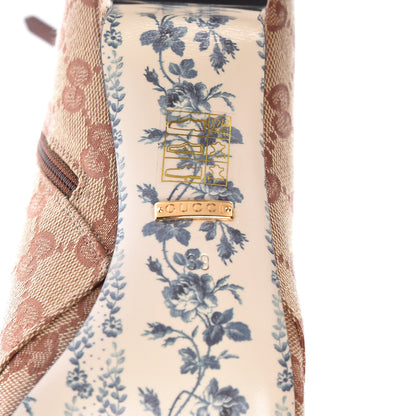 Gucci Monogram Malaga Kid GG Victoire 55mm Ankle Boots 39.5 Beige Ruggine Rust 6 of 9