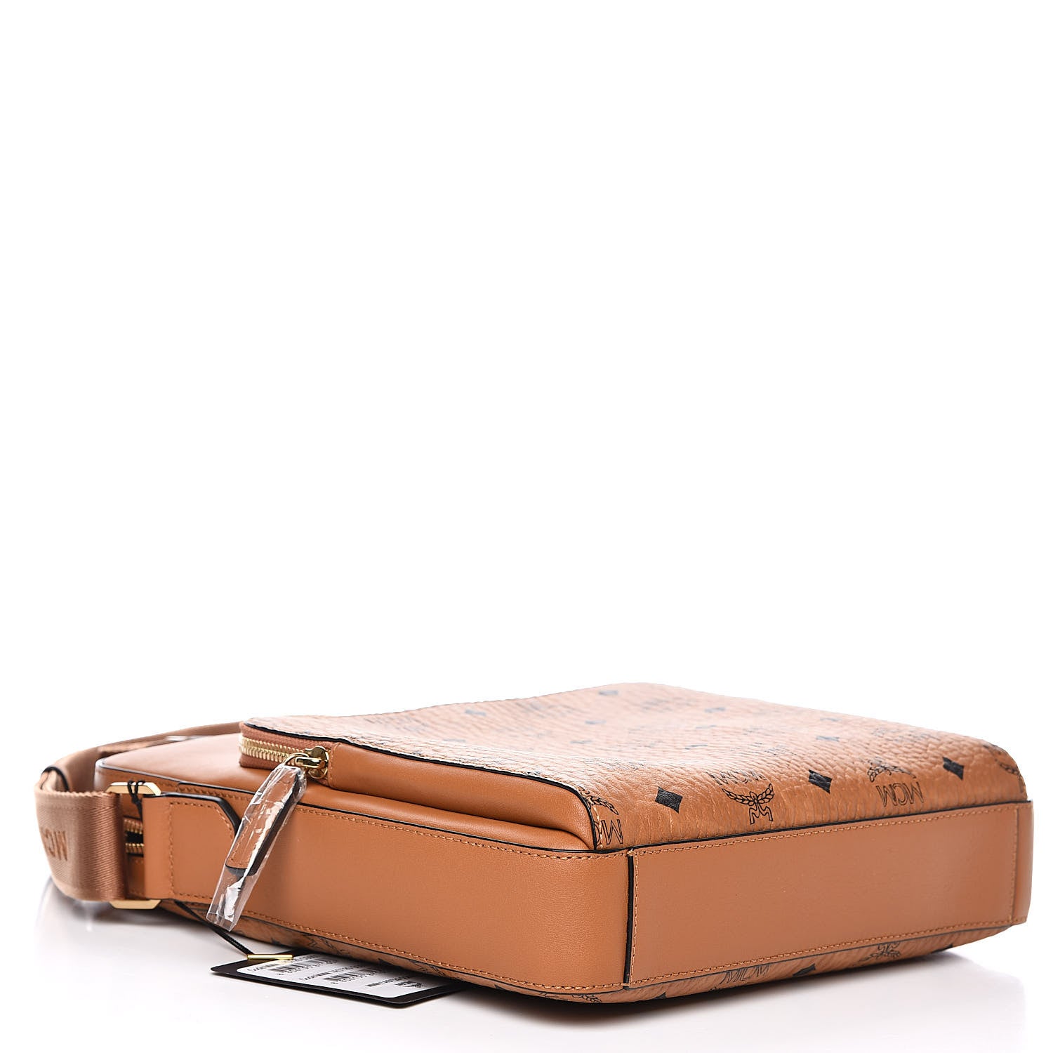 MCM Calfskin Visetos Ottomar Messenger Cognac 4 of 10