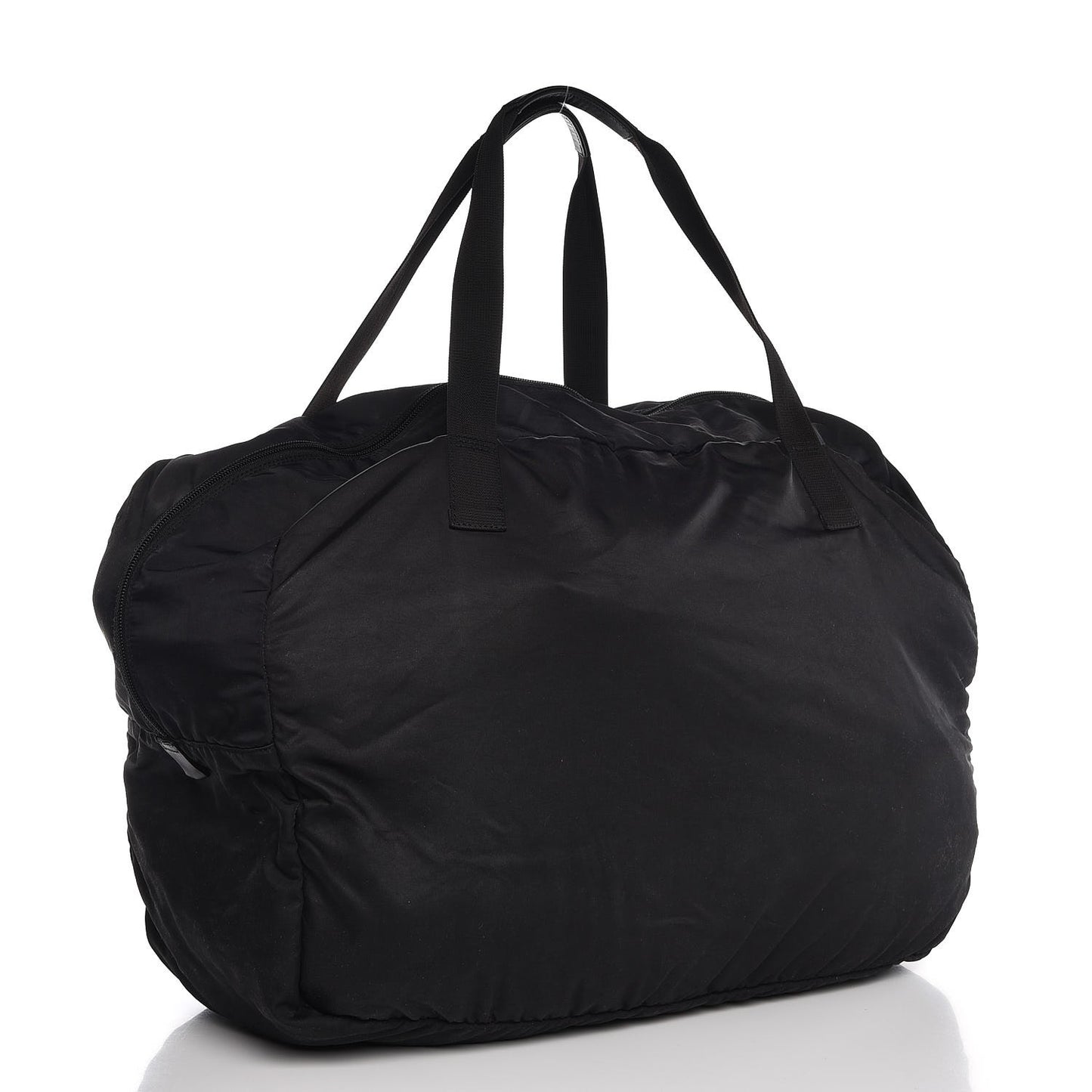 Nylon Duffle Tote Black
