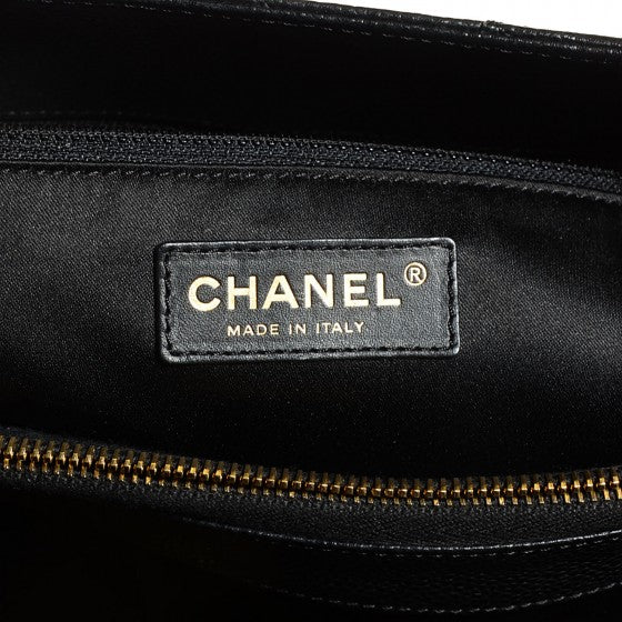 Chanel Caviar Quilted Grand Shopping Tote GST Black 12 of 28
