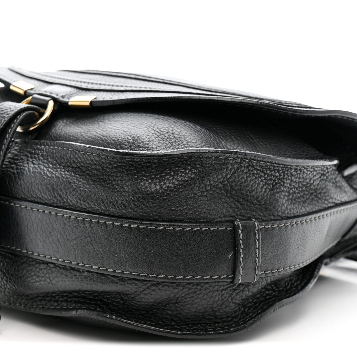 Chloe Calfskin Medium Marcie Round Crossbody Bag Black 11 of 16