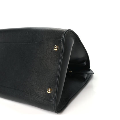 Prada Soft Grain Calfskin Large Tote Bag Black 9 of 10