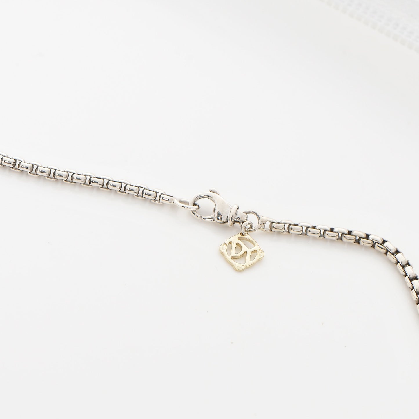 Sterling Silver 14K Yellow Gold 2.7mm Small Box Chain Necklace 18"