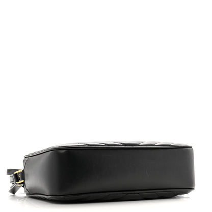 Saint Laurent Calfskin Matelasse Monogram Lou Camera Bag Black 4 of 12