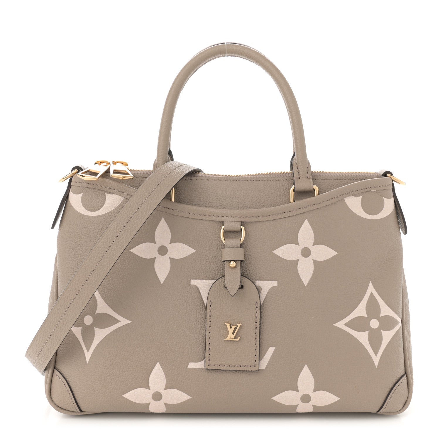 Louis Vuitton Empreinte Monogram Giant Trianon PM Tourterelle Creme 1 of 9