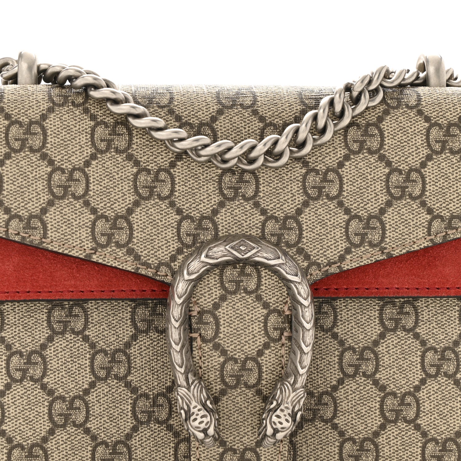 Gucci GG Supreme Monogram Mini Dionysus Shoulder Bag Hibiscus Red 8 of 11