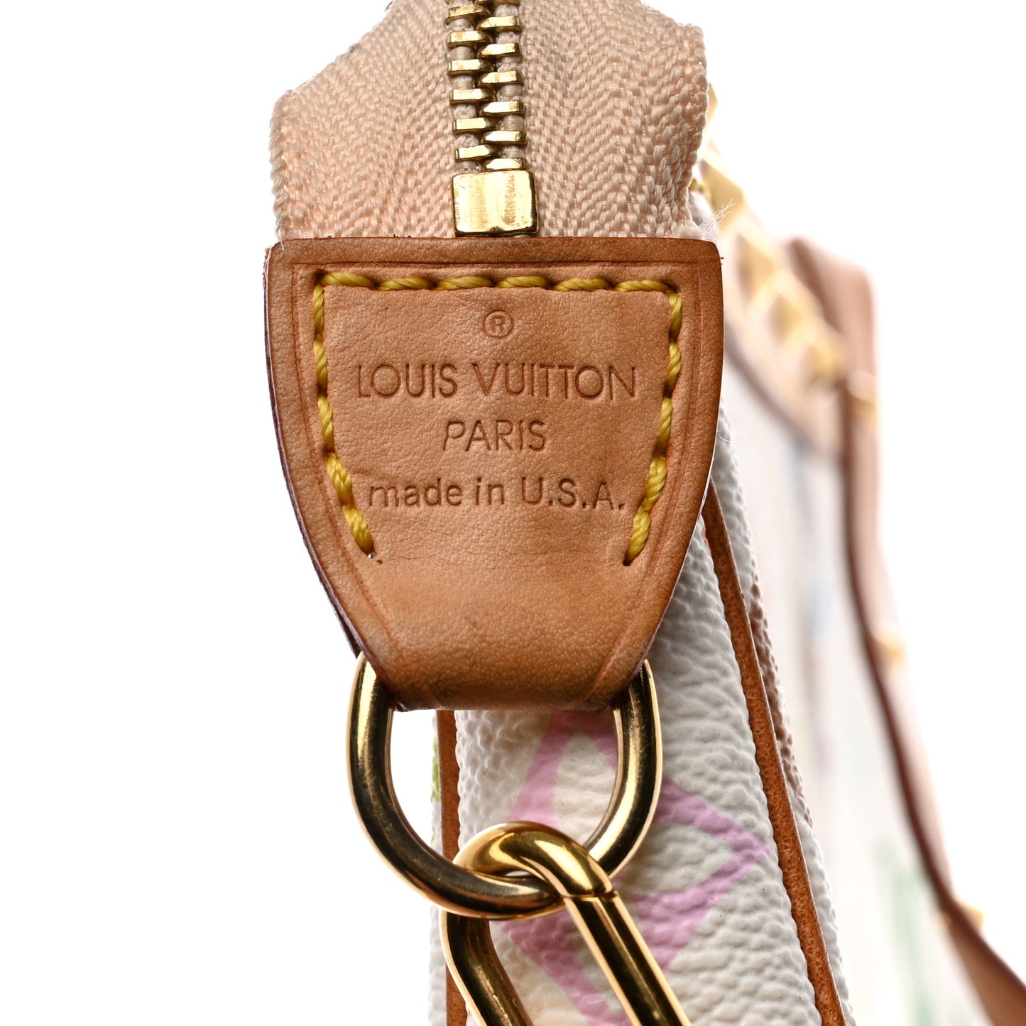 Monogram Multicolor Pochette Accessories White