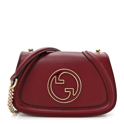Gucci Calfskin Blondie Small Shoulder Bag Rosso Ancora 1 of 10