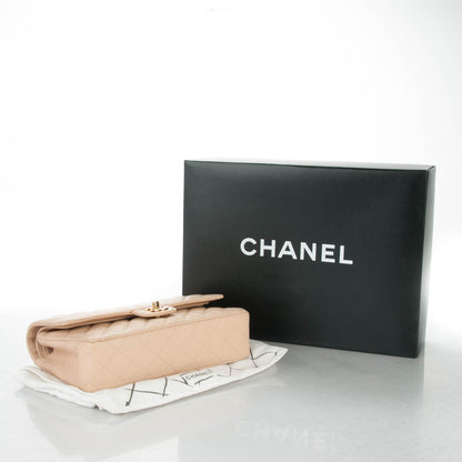 Chanel Caviar Quilted Medium Double Flap Beige Clair 4 of 7