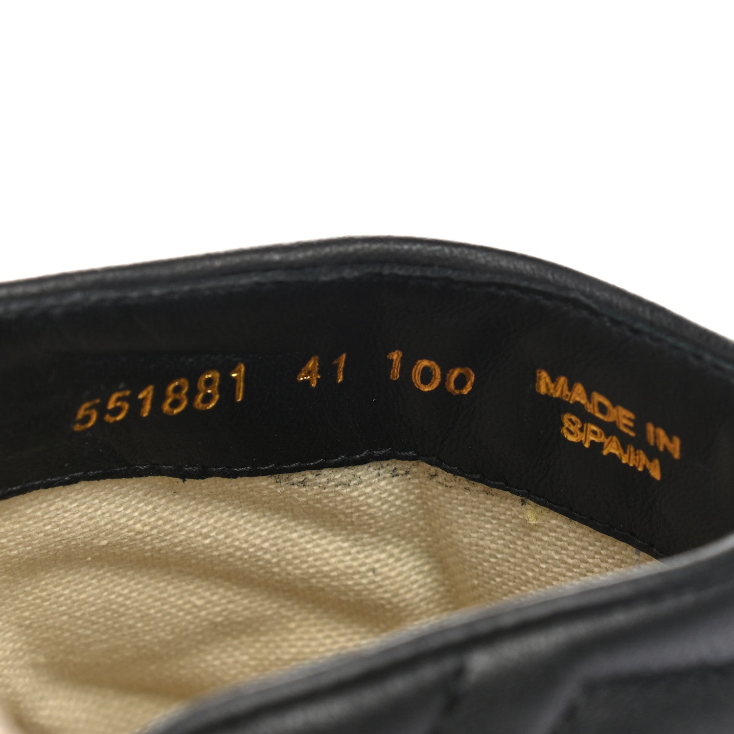 Gucci Nappa Matelasse GG Marmont Espadrille Slippers 41 Black 8 of 9