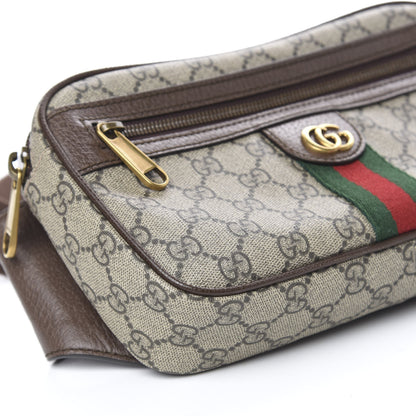 Gucci Soft GG Supreme Monogram Medium Ophidia Belt Bag Dark Brown 7 of 9