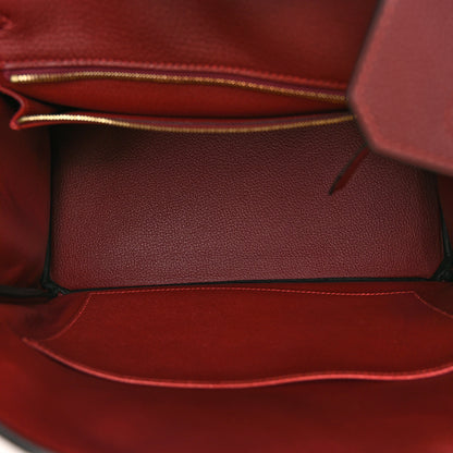 Hermes Togo Birkin 30 Rouge H 5 of 13