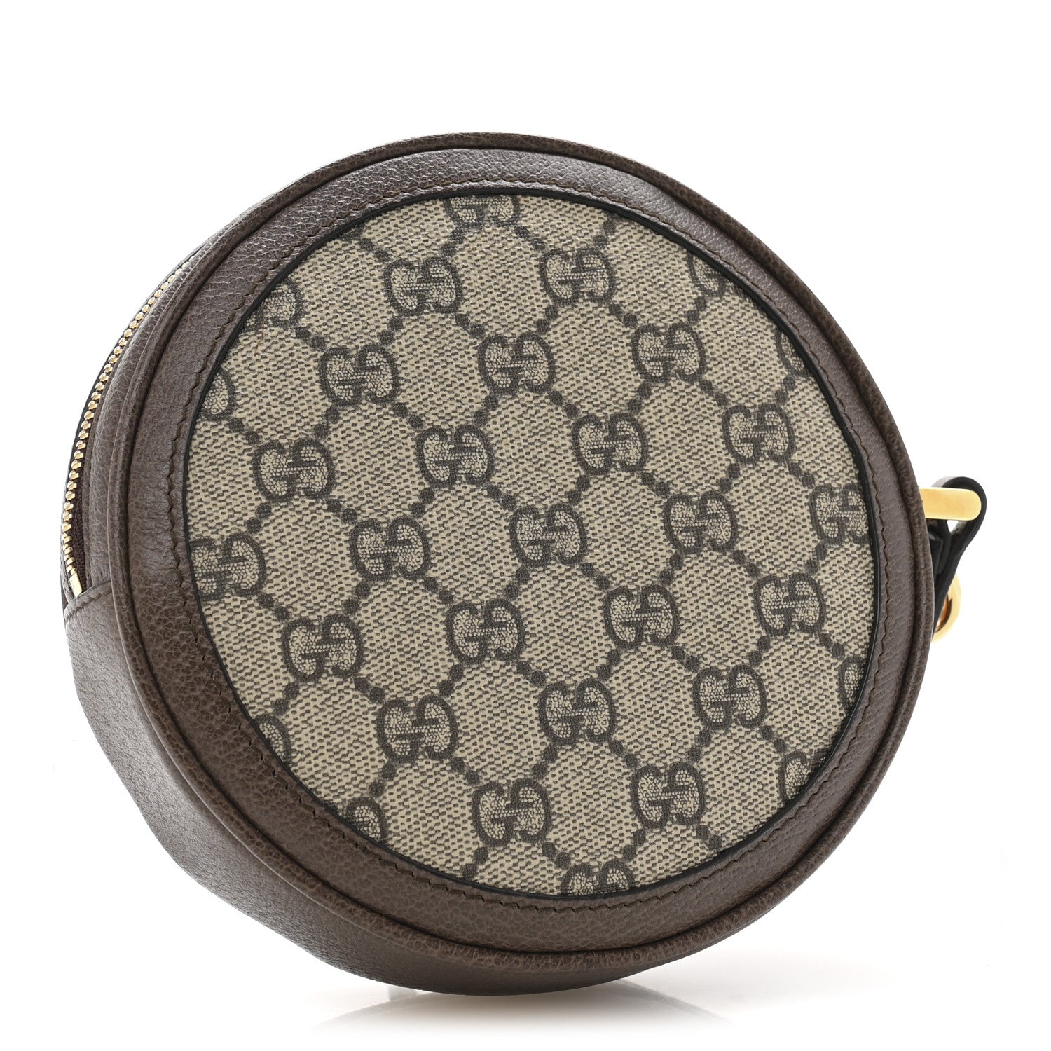 Gucci GG Supreme Monogram Web Ophidia Circle Wristlet Beige New Acero 3 of 8