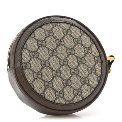 Gucci GG Supreme Monogram Web Ophidia Circle Wristlet Beige New Acero 3 of 8