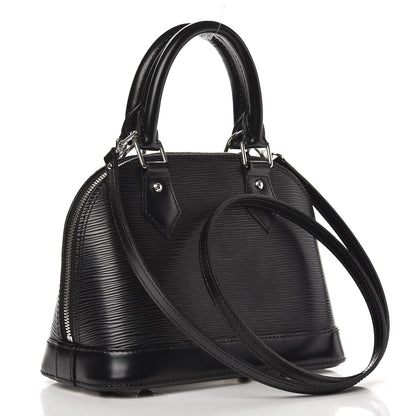 Louis Vuitton Epi Alma BB Black 3 of 9