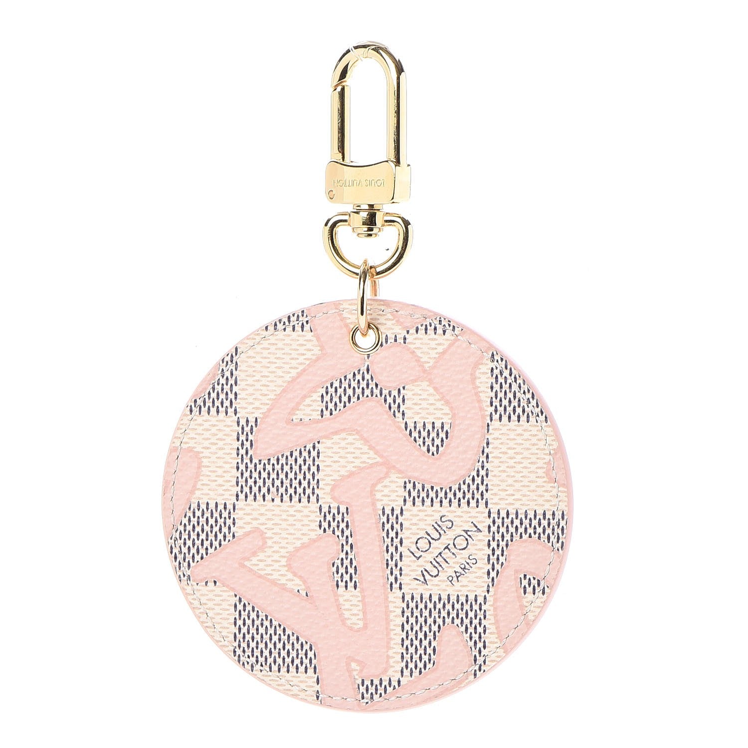 Louis Vuitton Damier Azur Tahitienne Bag Charm Key Ring 1 of 3