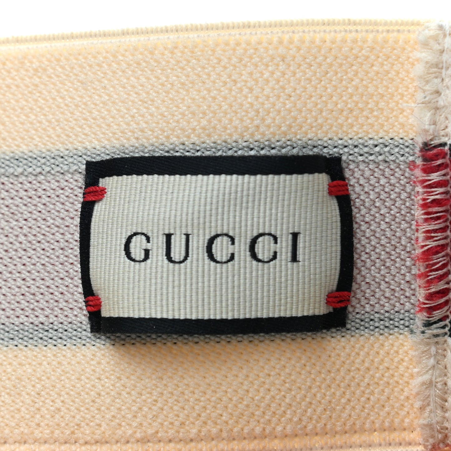 Cotton Elastic Gucci Queen Headband White