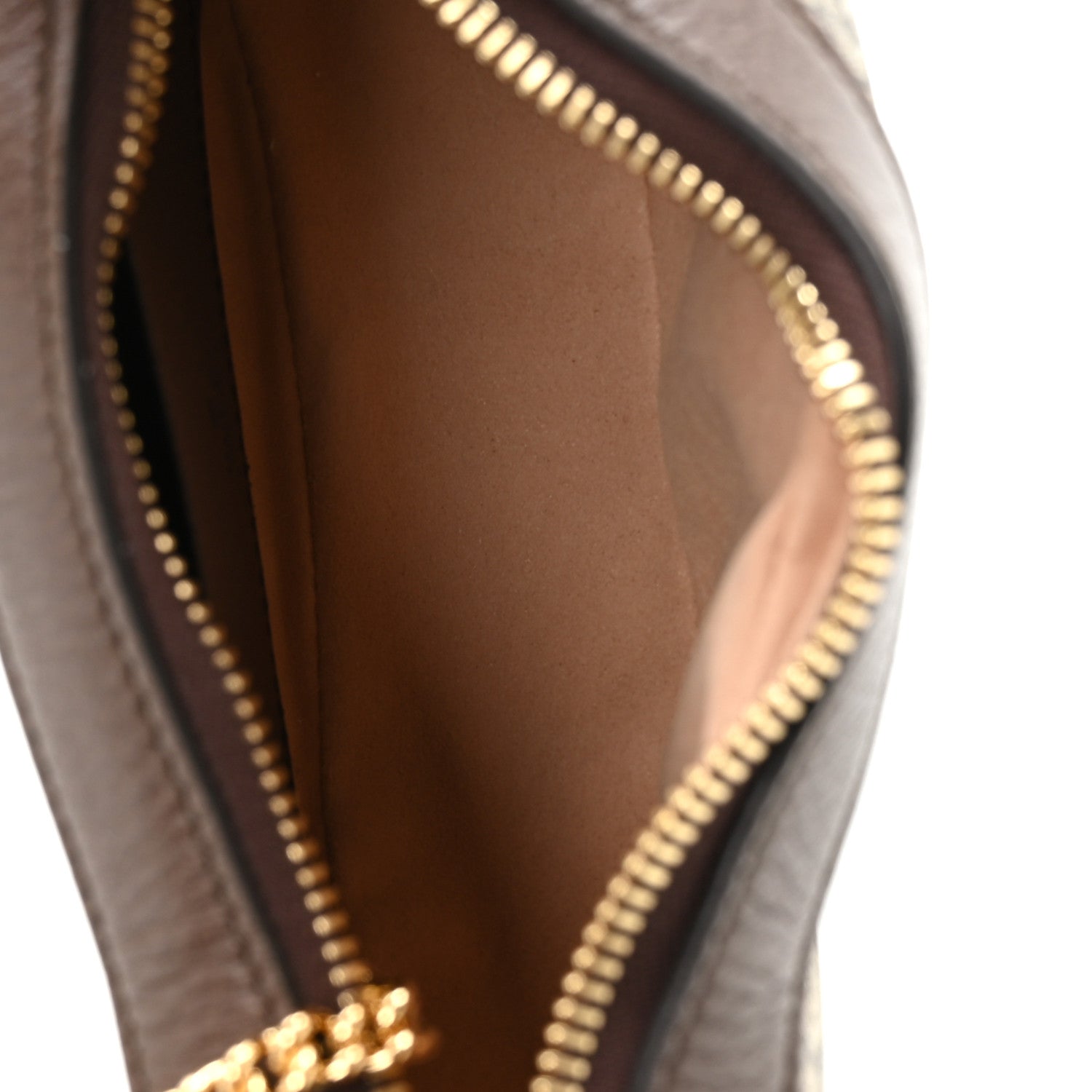 Gucci GG Supreme Monogram Textured Calfskin Web Mini Ophidia Half Moon Hobo Beige Ebony New Acero 8 of 21