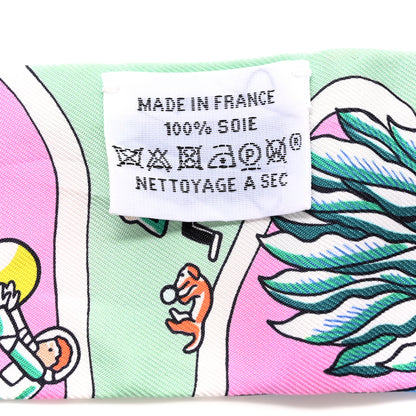 Hermes Silk Exposition Universelle Twilly Rose Vert Multicolor 4 of 5