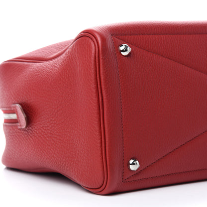 Hermes Taurillon Clemence Victoria II 35 Rouge Garance 9 of 10