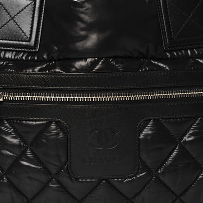 Chanel Nylon Quilted Small Coco Cocoon Tote Black 8 of 10