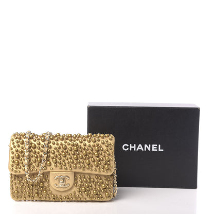 Chanel Lambskin Pearls Flap Gold 11 of 11