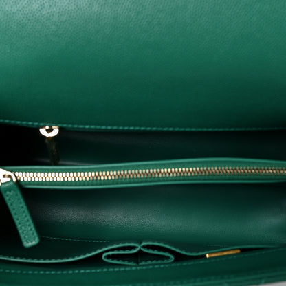 Chanel Caviar Quilted Small Coco Handle Flap Green 5 of 8