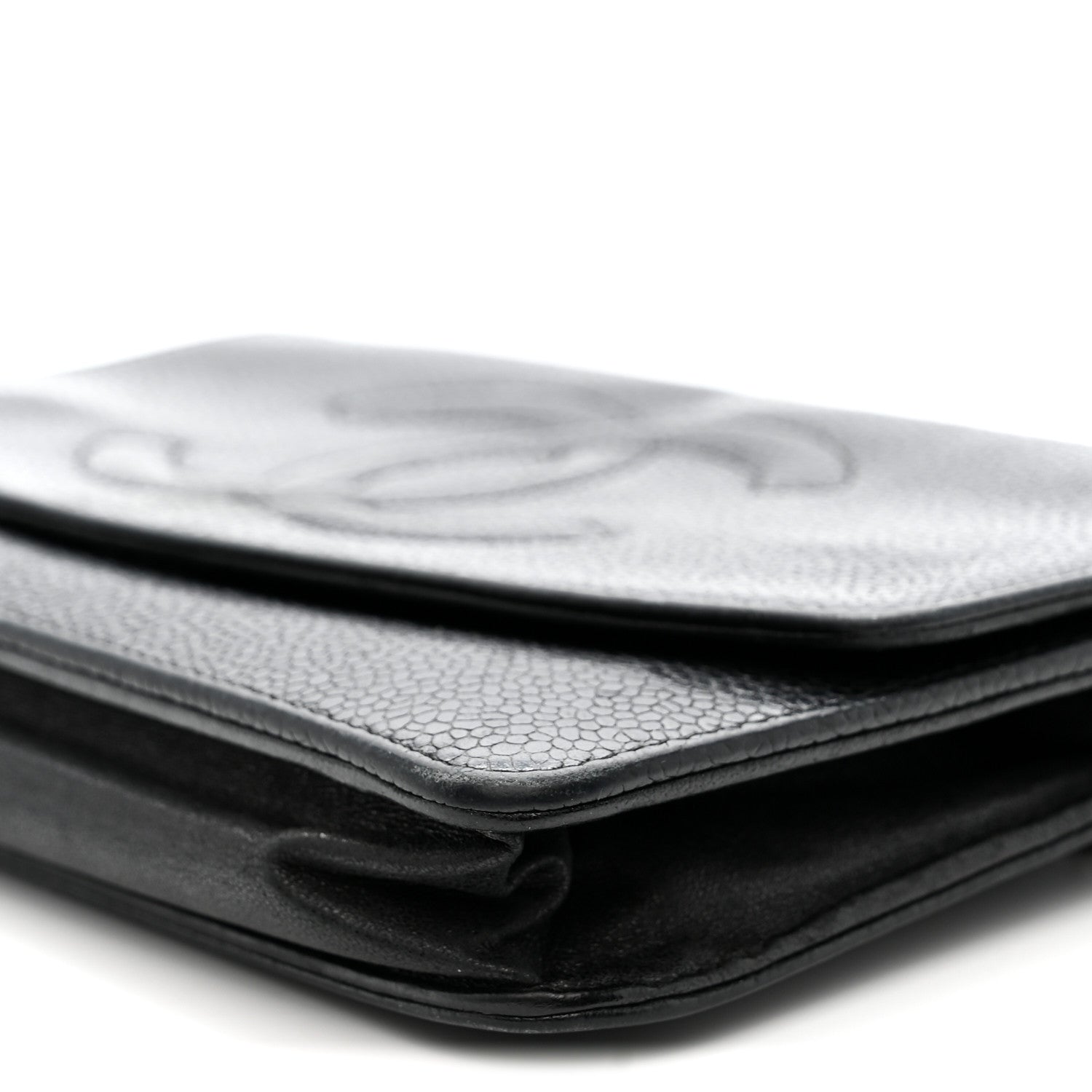 Chanel Caviar Timeless CC Wallet On Chain WOC Black 11 of 18