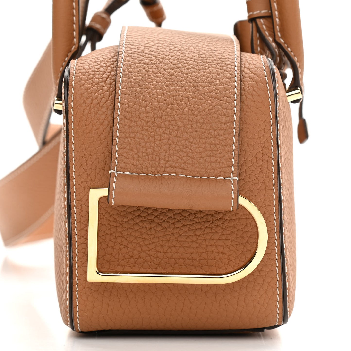 Grained Calfskin Mini Cool Box Satchel Vegetal