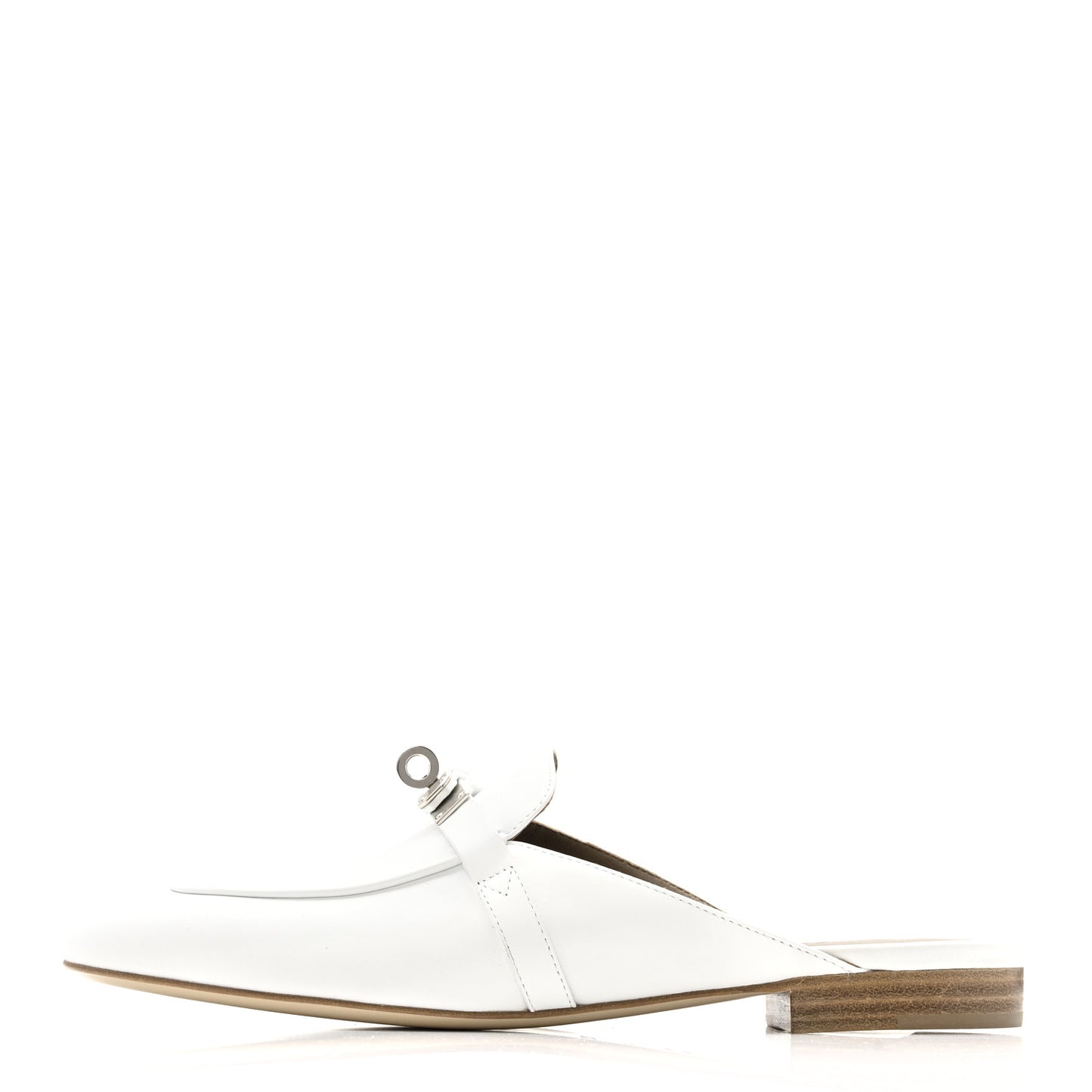 Calfskin Oz Mules 38.5 White