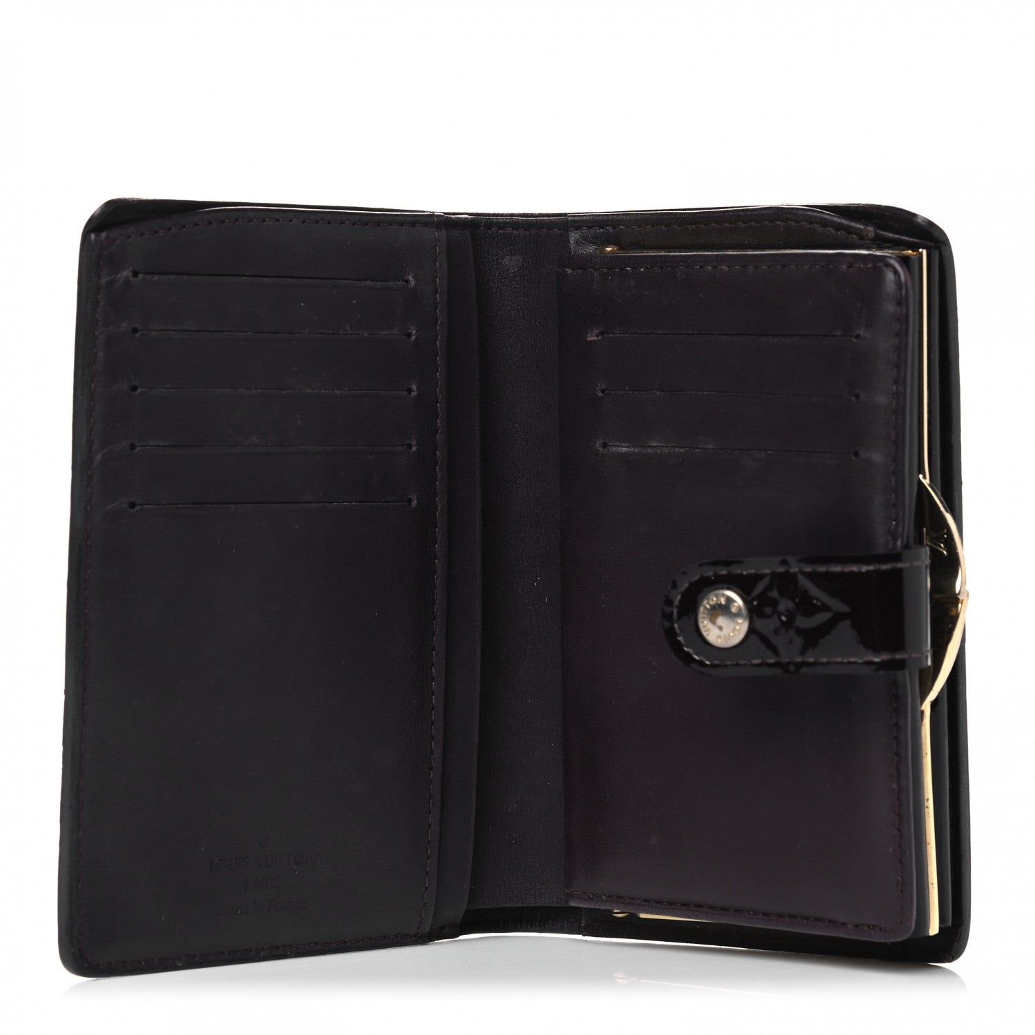 Louis Vuitton Vernis French Purse Wallet Amarante 4 of 10