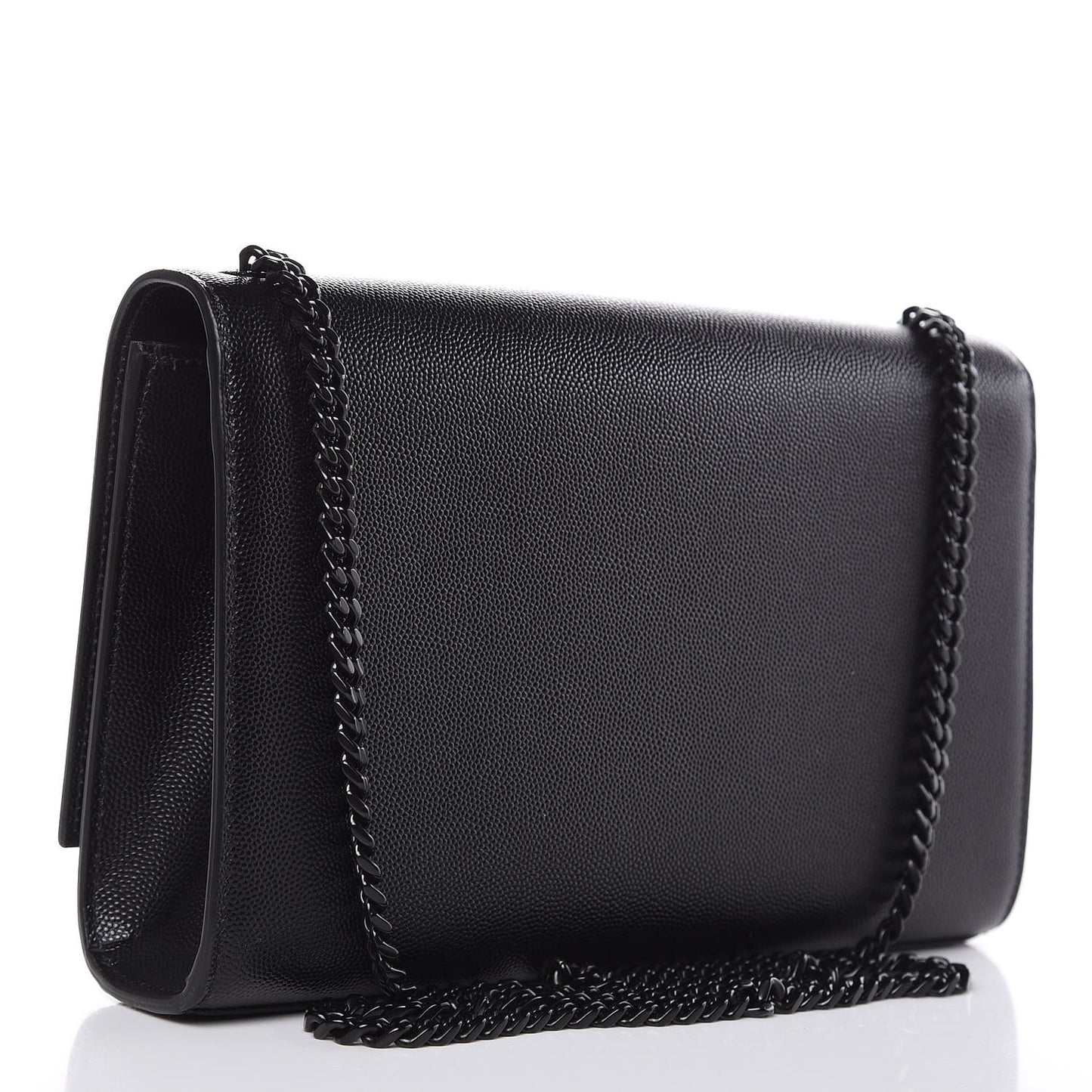 Grain De Poudre Medium Classic Monogram Kate Satchel Black