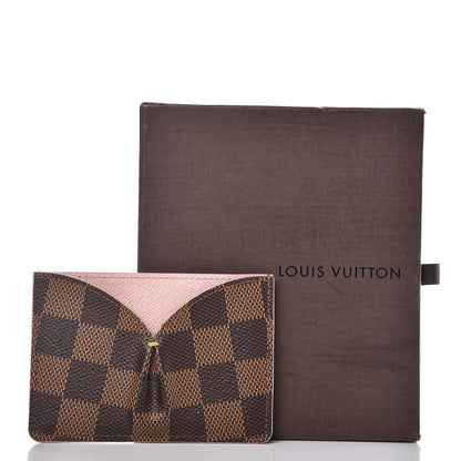 Louis Vuitton Damier Ebene Caissa Card Holder Rose Ballerine 8 of 8