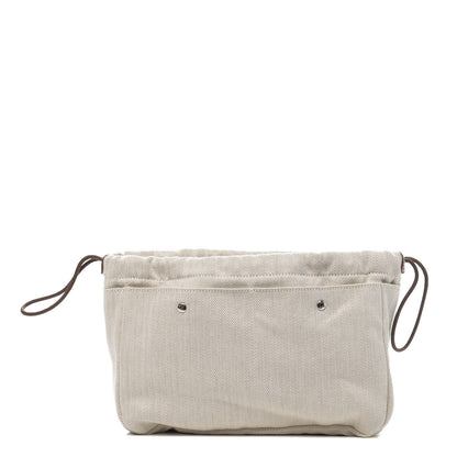 Hermes Canvas Barenia Fourbi 25 MM Pouch Naturel Fauve 1 of 10