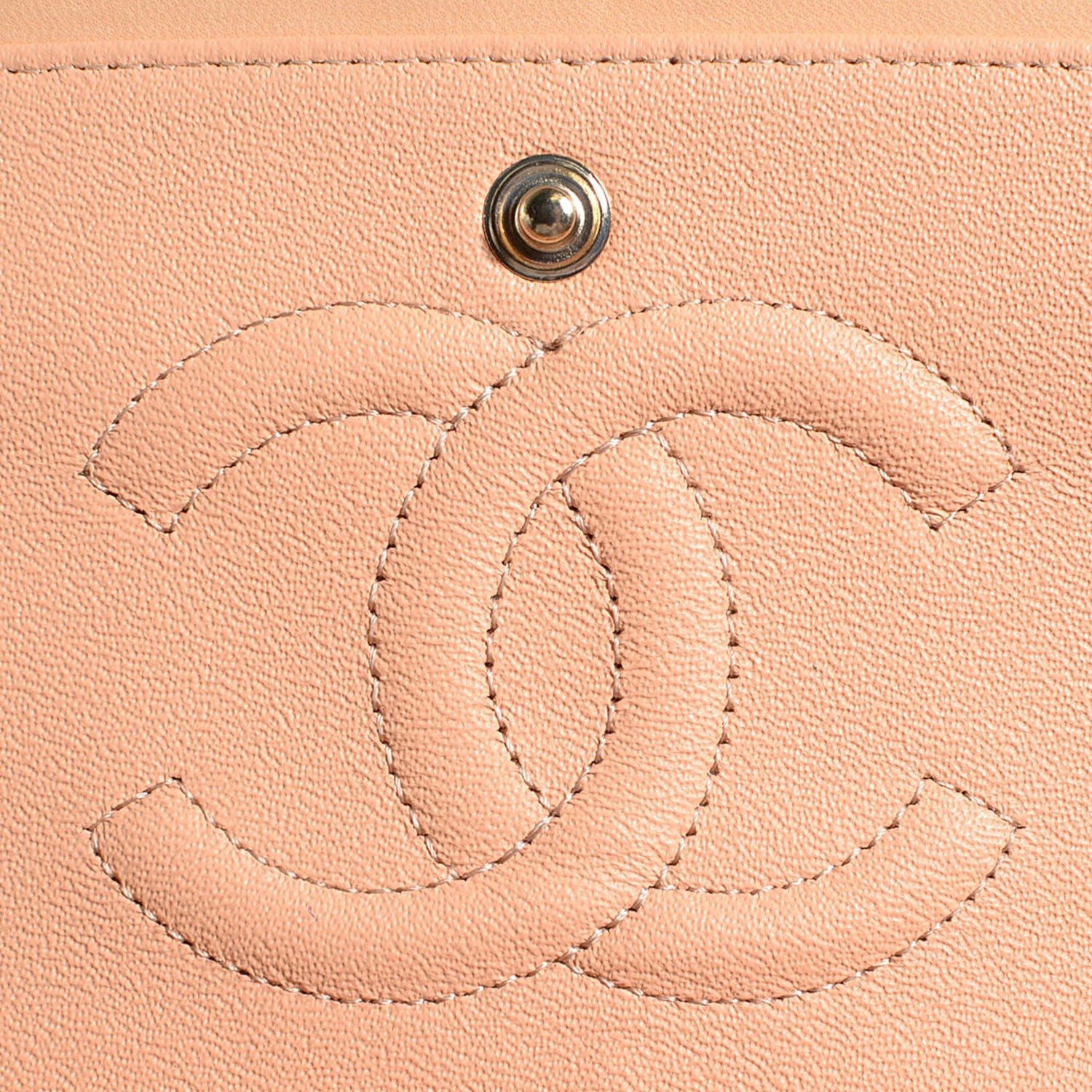 Chanel Lambskin Quilted Medium Double Flap Beige 6 of 10