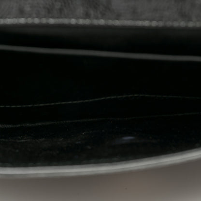 Saint Laurent Textured Patent Monogram Large Belle De Jour Clutch Black 5 of 9